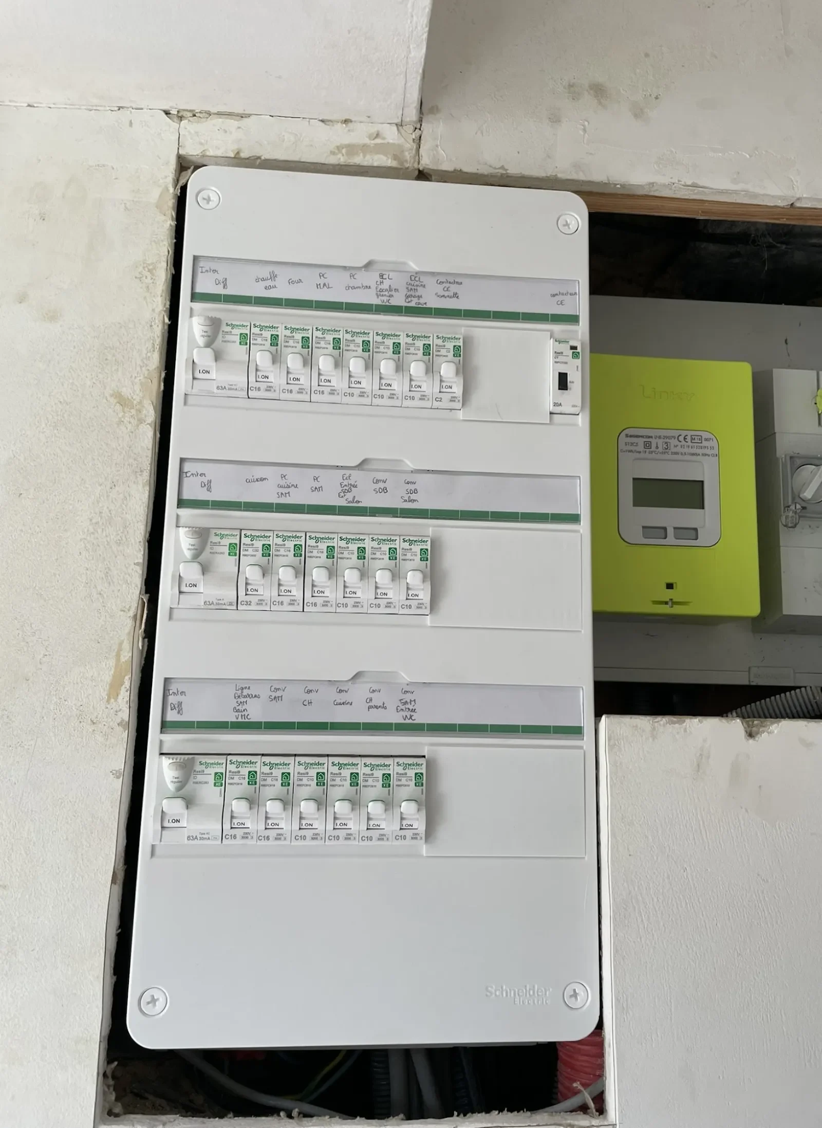 Dépose de l'ancien coffret