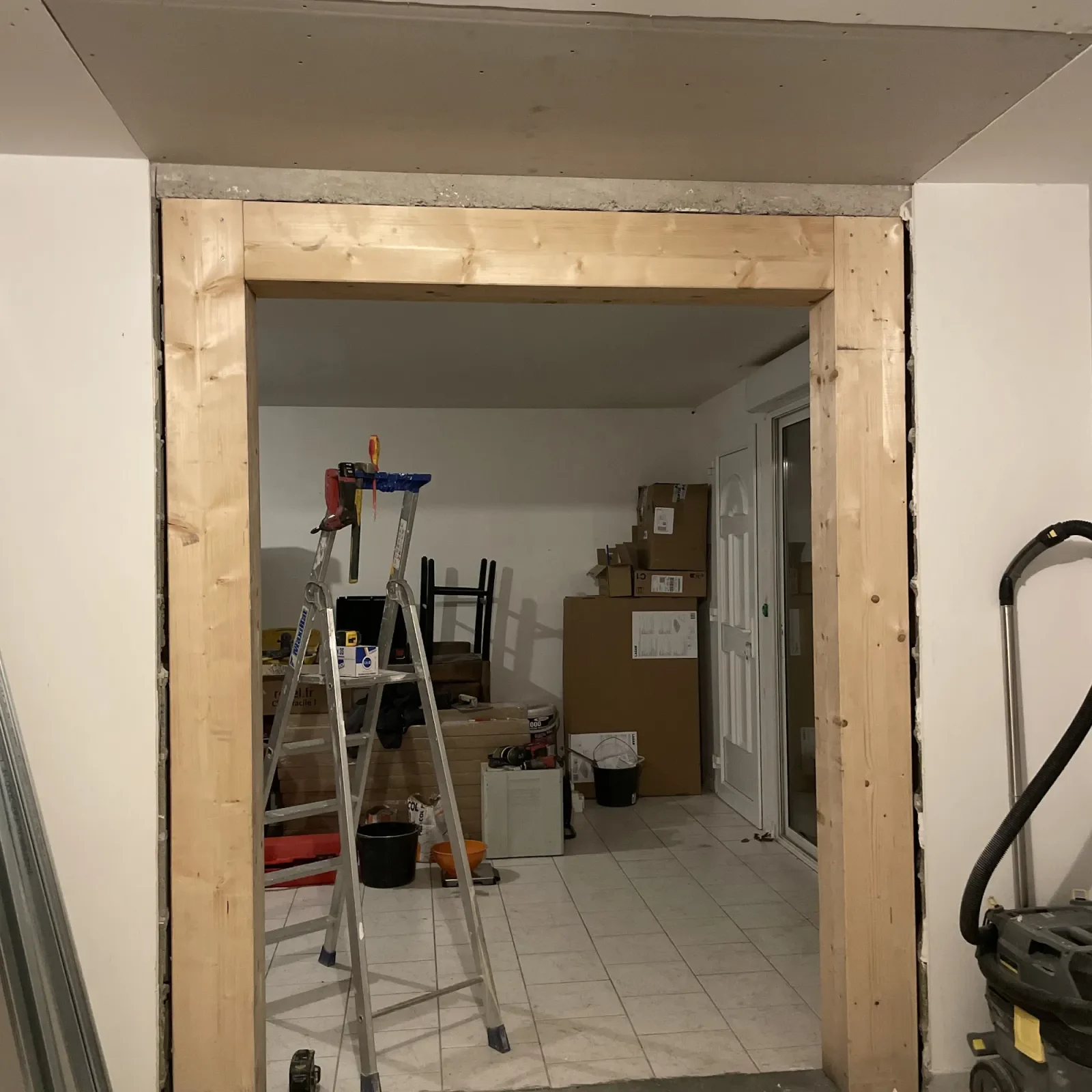 Création de gîtes — vue du chantier